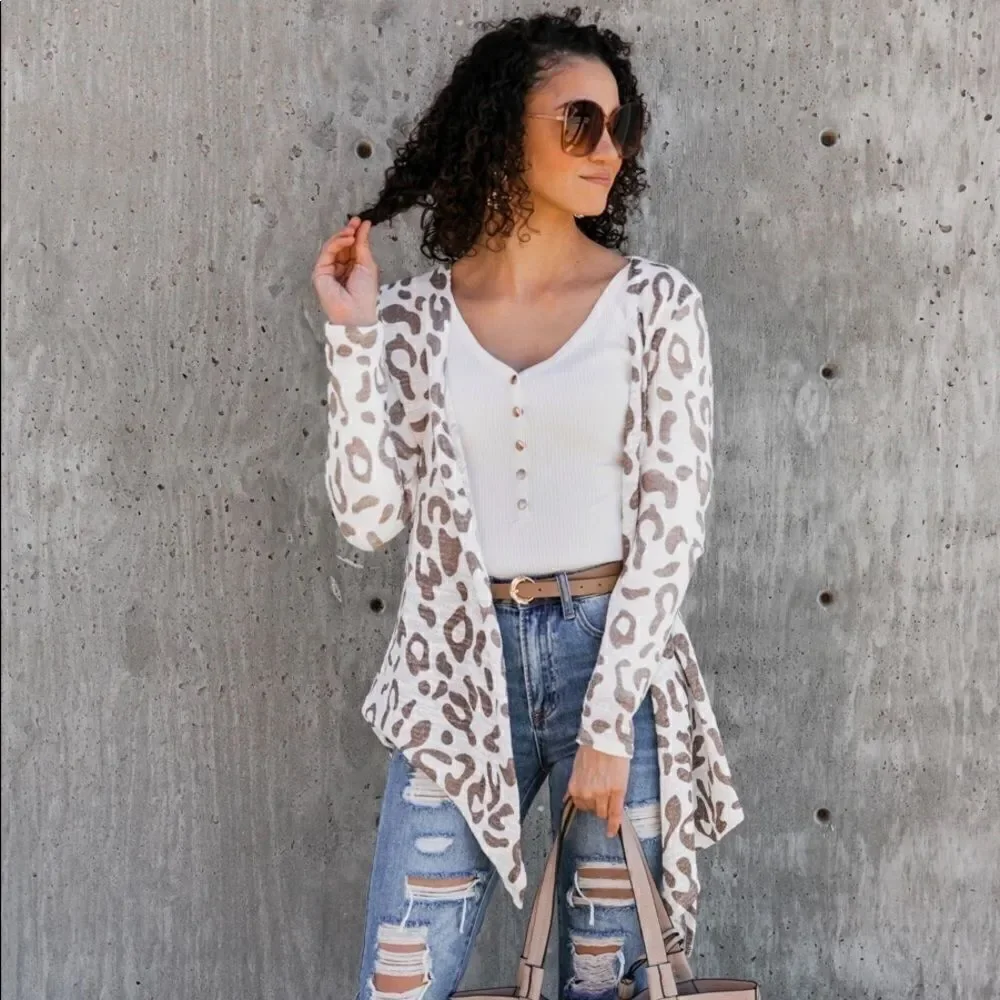 New. Gameday Couture Wild Thing leopard cardigan
